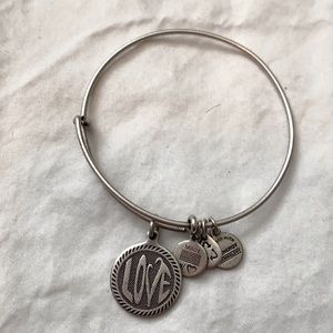 Alex and Ani Love charm bracelet